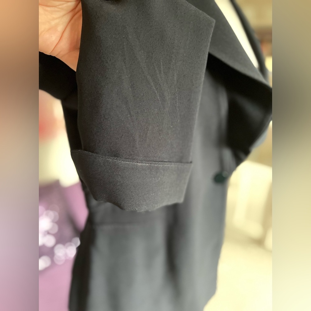Armani Collezioni dark blue Tailored blazer with accent lapel size 14 💐 - Picture 5 of 16